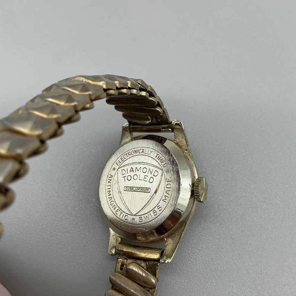 Vintage Nelson Lady Nelson Womens Watch 26mm Two Tone Antimagnetic Swiss